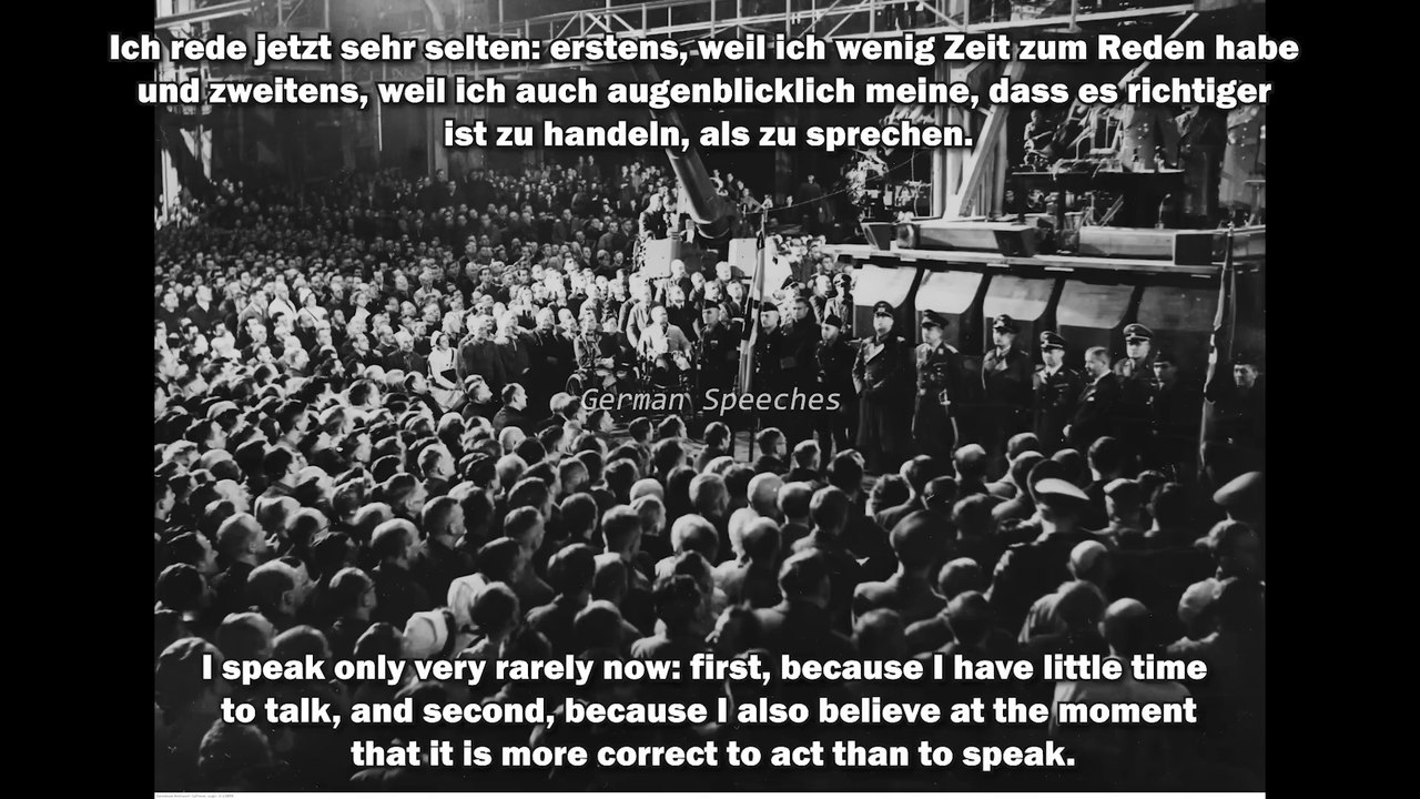 Adolf Hitler speaks to the German armaments workers in Berlin, December 10, 1940 (English Subtitles)