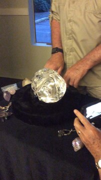 The Mitchell-Hedges crystal skull when it was first taken on the road. It also served as the inspiration for the Indiana Jones movie.