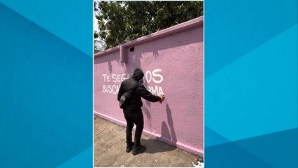 NO USAR Mural para visibilizar desaparición en Milpa Alta