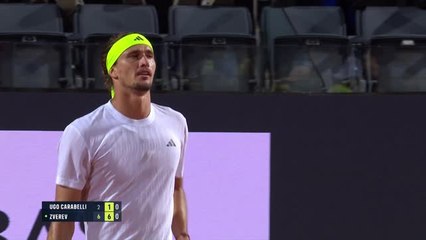 Rome - Zverev réussit son entrée en lice en écrasant Ugo Carabelli