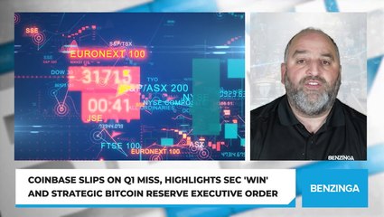 Coinbase Slips On Q1 Miss, Highlights SEC 'Win' And Strategic Bitcoin Reserve Executive Order