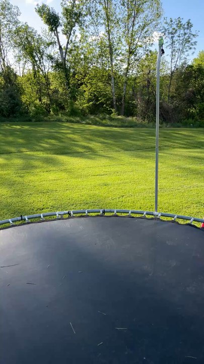 My trampoline is so old it creeks.