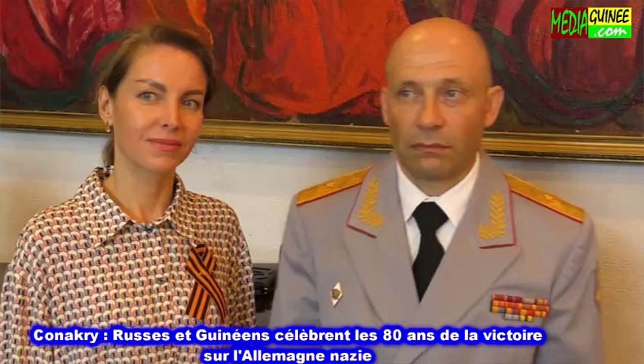 Conakry : Russes et Guinéens célèbrent les 80 ans de la victoire sur l’Allemagne nazie
