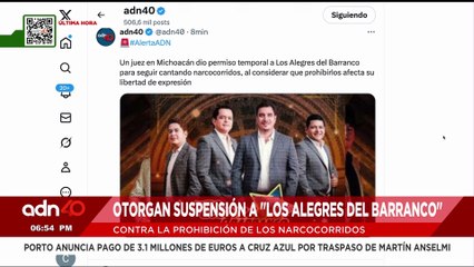 🚨¡Última Hora! Juez en Michoacán defiende a Los Alegres del Barranco y frena veto a narcocorridos