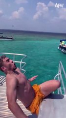 232. He'll never try to show off ever again 🛥️ #shorts #boat #fail #funny #summer