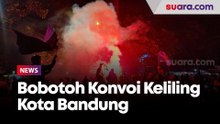 Bobotoh Konvoi Keliling Kota Bandung Rayakan Persib Juara BRI Liga 1 2024/2025