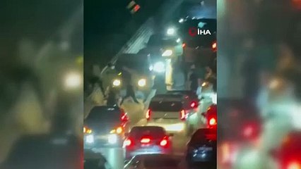 Asker konvoyunda kavga