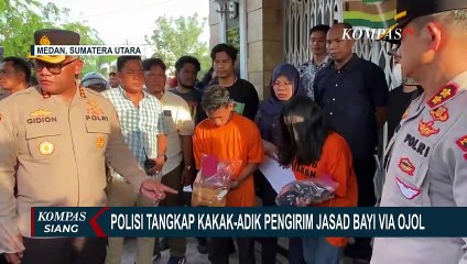 Update! Kakak-Adik Pengirim Jenazah Bayi Lewat Ojek Online di Medan Ditangkap Polisi