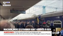 Sommet européen: Macron, Starmer et Merz sont arrivés en Ukraine