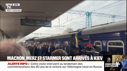 Sommet européen: Macron, Starmer et Merz sont arrivés en Ukraine