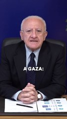 De Luca - C’È SOLO UNA PAROLA PER DEFINIRE QUELLO CHE STA AVVENENDO A GAZA: GENOCIDIO (09.05.25)