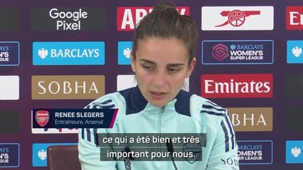 Arsenal - Slegers : “Très impressionnée par Russo, un privilège de travailler avec elle”