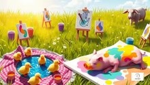 Millie Moo’s Painting Picnic – A Colorful Day on the Farm!
