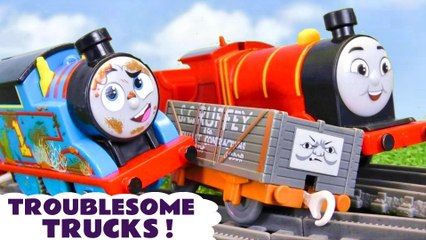 Can Thomas The Train control the Troublesome Trucks? Toy Train Story