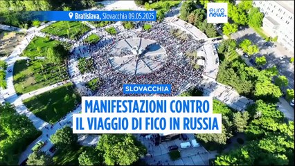 Slovacchia: protesta a Bratislava contro la visita di Fico a Mosca per il Giorno della Vittoria