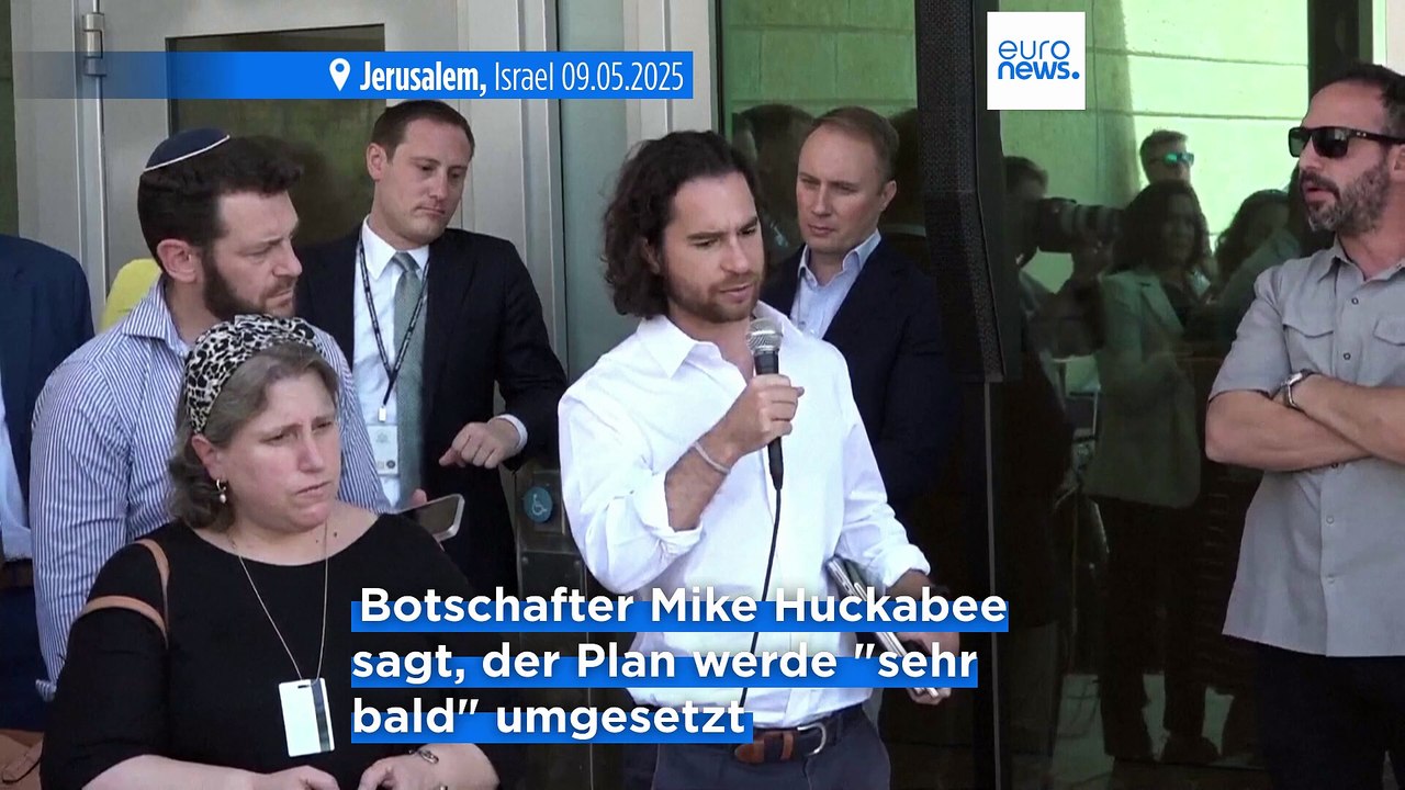 US-Botschafter in Israel: Hilfslieferungen für Gaza kommen 'sehr bald'