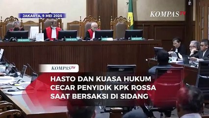 [FULL] Hasto dan Kuasa Hukum Cecar Penyidik KPK Rossa di Sidang Kasus Harun Masiku