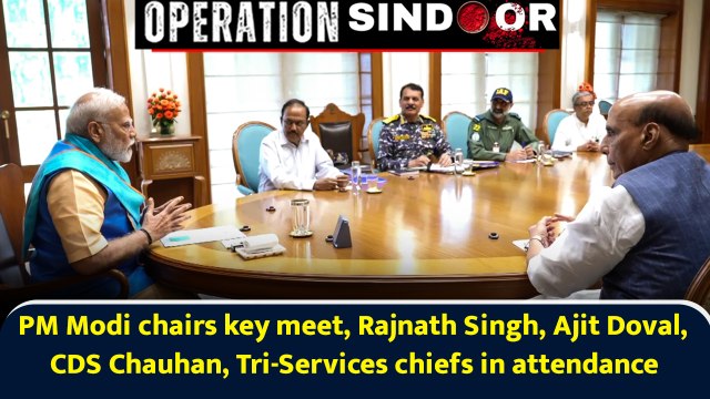 PM Modi chairs key meet, Rajnath Singh, Ajit Doval, CDS Chauhan, Tri-Services chiefs in attendance