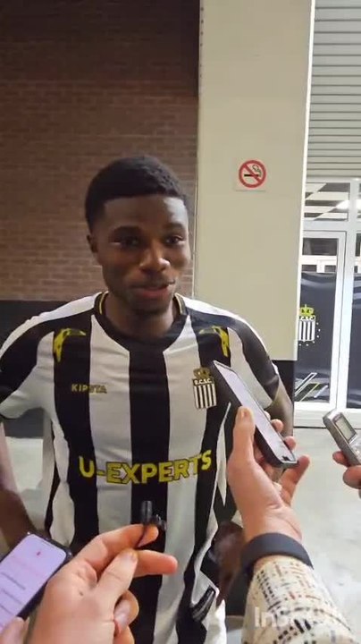 Cheick Keita après la victoire de Charleroi contre Westerlo (4-3°