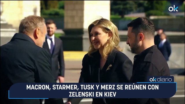 Macron, Starmer y Merz se reúnen con Zelenski en Kiev para buscar garantías de seguridad y presionar a Putin