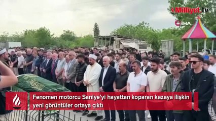 Fenomen motorcu Saniye'nin ölüme gidişi kask kamerasında