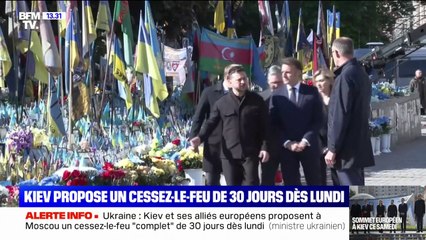 Sommet européen: Kiev propose un cessez-le-feu "complet" de 30 jours dès lundi