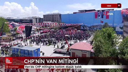 Van'da CHP mitingine katılım düşük kaldı