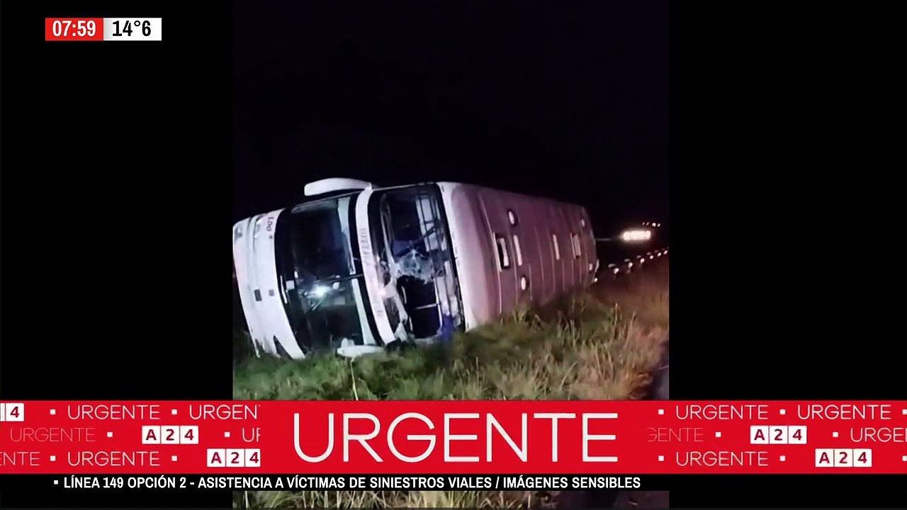 Volcó un micro de larga distancia que se dirigía a Retiro: hay ocho heridos de gravedad