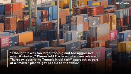 Jamie Dimon Says Trump's Tariffs Were 'Too Aggressive,' Warns US Risks Going It Alone Without Measured Trade Strategy