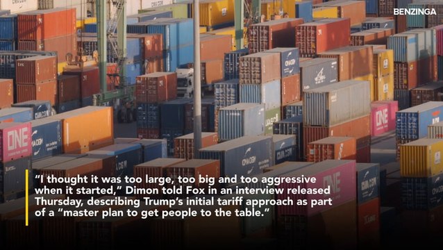 Jamie Dimon Says Trump's Tariffs Were 'Too Aggressive,' Warns US Risks Going It Alone Without Measured Trade Strategy