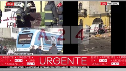 🔴 EL TREN SARMIENTO ARROLLÓ A UNA CAMIONETA