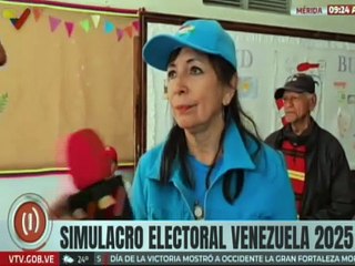 Mérida I Ciudadanos destacan la fluidez del simulacro electoral en el Liceo Libertador