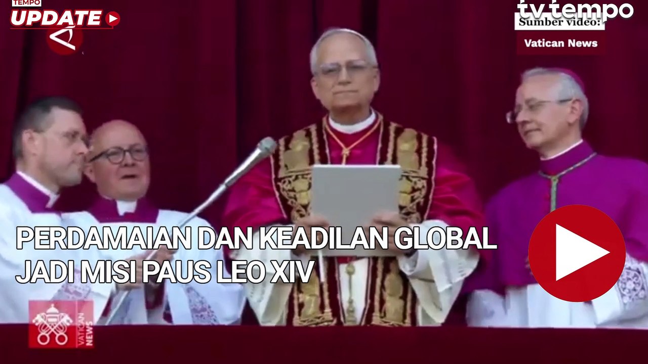 Perdamaian Global Jadi Misi Paus Leo XIV