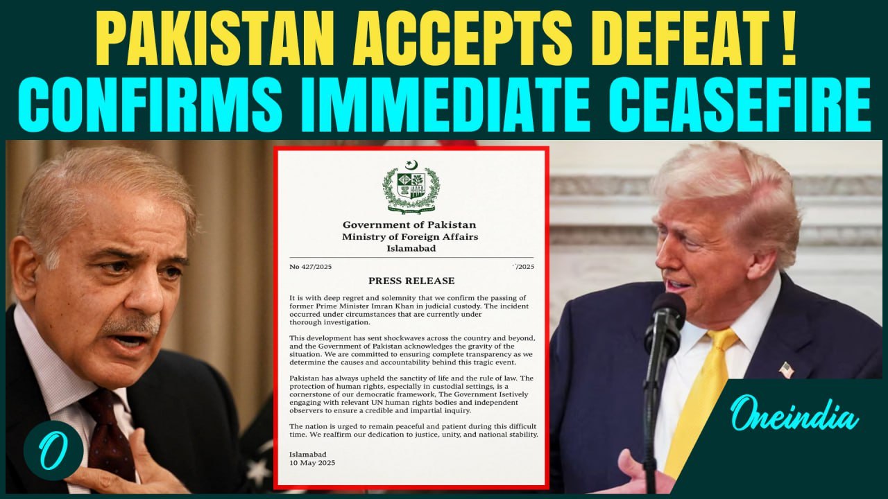 Pakistan 'Slammed' by Trump Adm, Confirms Ceasefire with Immediate Effect - India Agrees for Talks