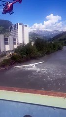 Bolzano, aliante finisce nel fiume nei pressi di via Mayr Nusser
