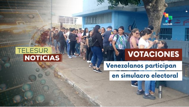Participación ciudadana en simulacro electoral