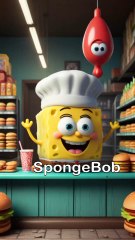 SpongeBob a Popular cartoon character "Making Kraby Pasties"for the twist watch full video.....🥰