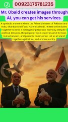 A symbolic moment where the Prime Ministers of Pakistan and India, Shahbaz Sharif and Narendra Modi, release white doves together to send a message of peace and harmony. Despite political tensions