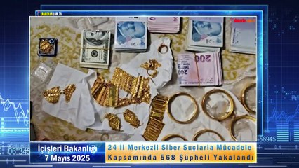 24 İl Merkezli Siber Suçlarla Mücadele Kapsamında 568 Şüpheli Yakalandı