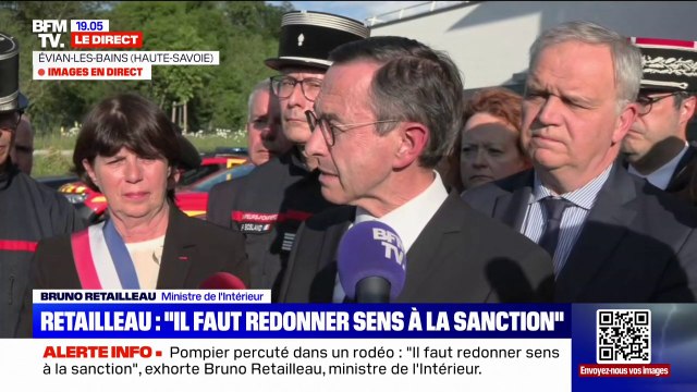 Pompier percuté dans un rodéo: Cette société a engendré une fabrique de barbares , assure Bruno Retailleau