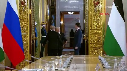 Putin, Filistin Devlet Başkanı Abbas ile bir araya geldi