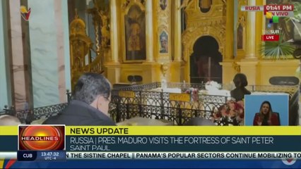 Russia, pres. Maduro visits the Fortress of Sain Peter Saint Paul
