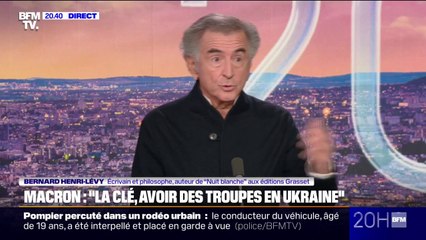 Emmanuel Macron à Kiev: "Je pense que la France a raison d'être en première ligne de ce débat" (Bernard Henri-Lévy)
