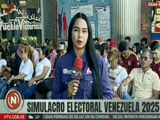 Monaguenses continúan participando activamente en el Simulacro Electoral Venezuela 2025