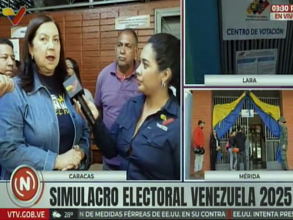 Caracas | Alc. Carmen Meléndez invita al pueblo venezolano a participar en el simulacro electoral