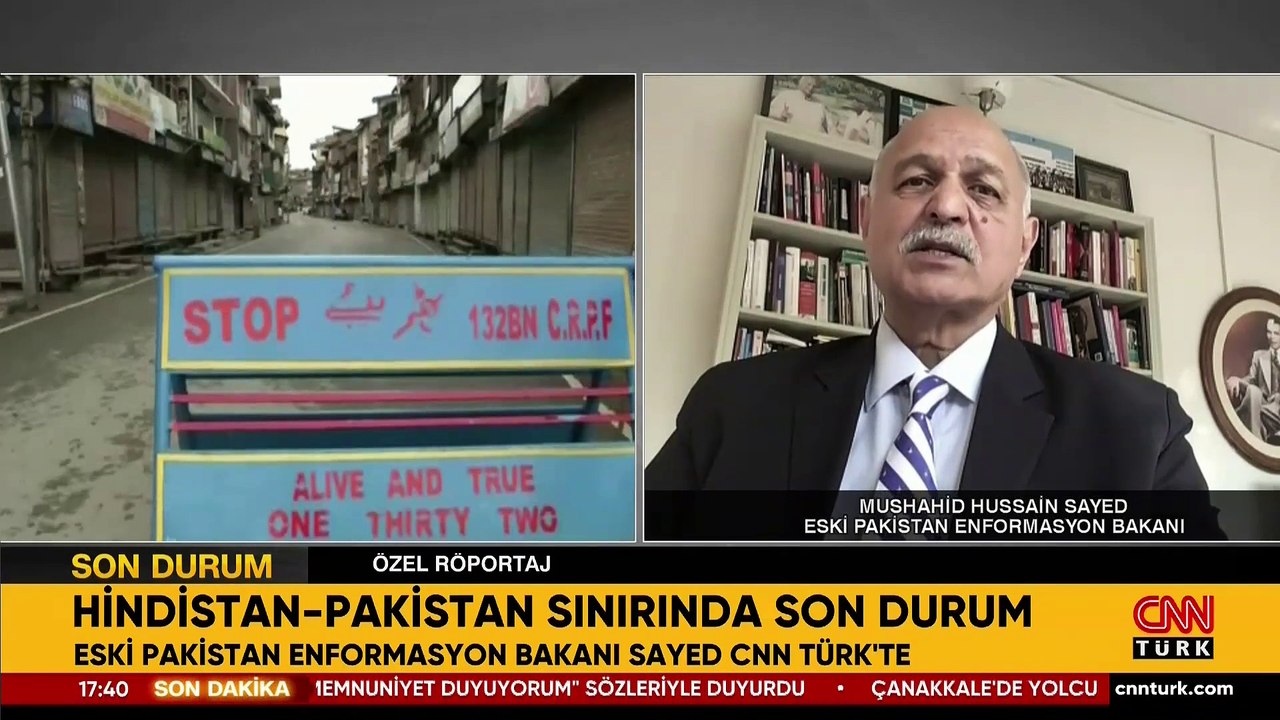 Pakistanlı eski Bakan, Hindistan gerilimindeki son durumu CNN TÜRK'te anlattı