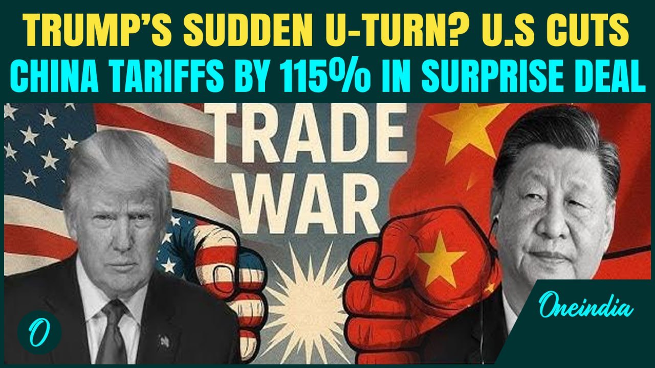 U.S-China Trade Talks BREAKING: U.S Slashes China Tariffs From 145% To 30%; Agree To 90-day Pause