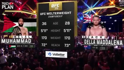 Epic UFC 315 Battle: Belal Muhammad vs Jack Della Maddalena Full Fight Recap 🥊