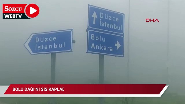 Bolu Dağı’nı sis kapladı