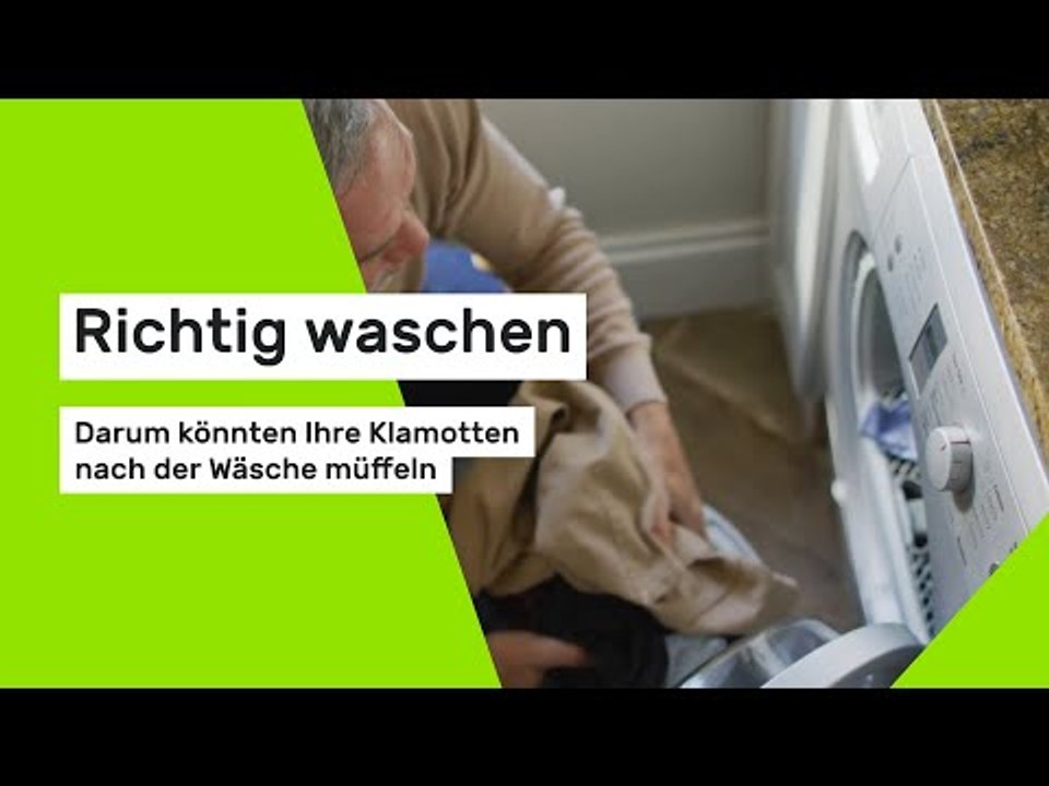 Richtig waschen: Darum könnten Ihre Klamotten nach der Wäsche müffeln